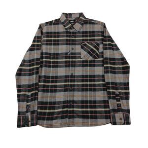 O'Neill‎ Redmond Plaid Stripe Flannel Shirt Mens Small Black Multi $59